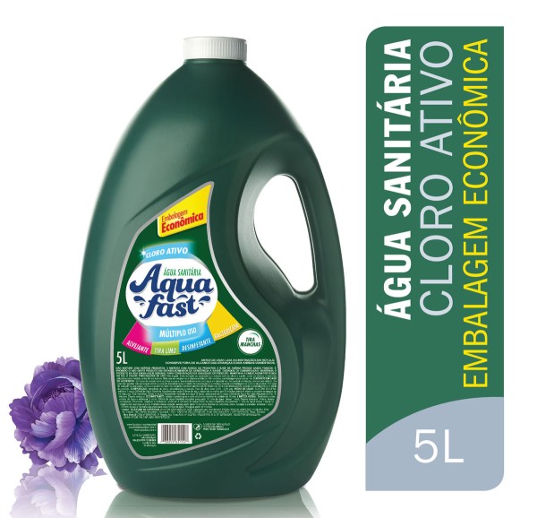 Encontraproduto.com.br - Água Sanitária Aquafast Verde 5l