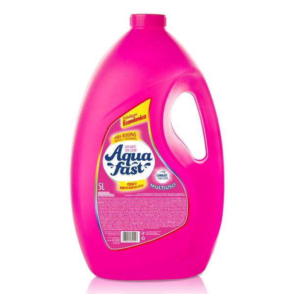 Encontraproduto.com.br - Alvejante Multiuso Roupas Brancas e Coloridas Aquafast 5L