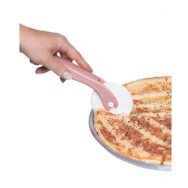 Carretilha Lisa Cortadora para Massa Pizza Corta Decor-útil