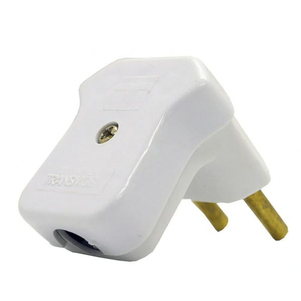Encontraproduto.com.br - Plug 2P 20A 250V Pb Branco Nbr Transmóbil