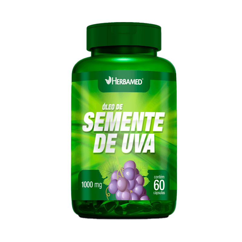 Encontraproduto.com.br - Óleo de Semente de Uva Herbamed 1000mg com 60 Cápsulas