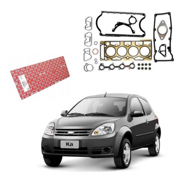 Encontraproduto.com.br - Jogo de Junta Motor completo Sem Retentor Ecosport Fiesta Ka Zetec Rocam 1.0 8v Elring 122900