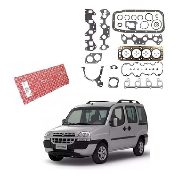 Encontraproduto.com.br - Jogo de Junta Motor completo Sem Retentor Cobalt Corsa Meriva Montana Spin Doblo Idea Palio Punto Siena Stilo Strada 1.8 8v Motor GM Elring 491320