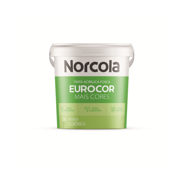 Tinta Eurocor Acrilica Fosco 15 Litros Nuvem - 1020112 - Norcola