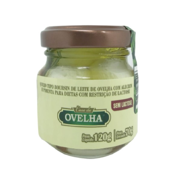 Encontraproduto.com.br - Queijo Tipo Boursin Com Alecrim E Pimenta Casa Da Ovelha 120 G