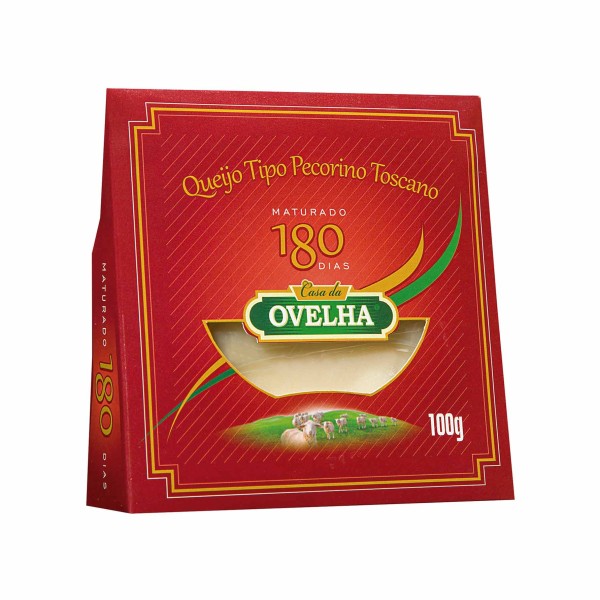 Queijo Tipo Pecorino Toscano Sem Lactose Casa Da Ovelha 180 Dias Caixa 100g