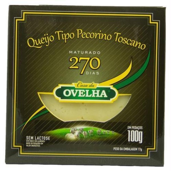 Queijo Tipo Pecorino Toscano Maturado 270 dias Casa da Ovelha 100g
