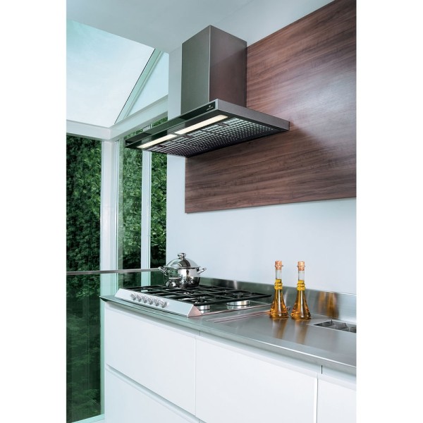 Encontraproduto.com.br - Coifa de Parede Venturi Ática 90 cm Inox K5301IT 220V