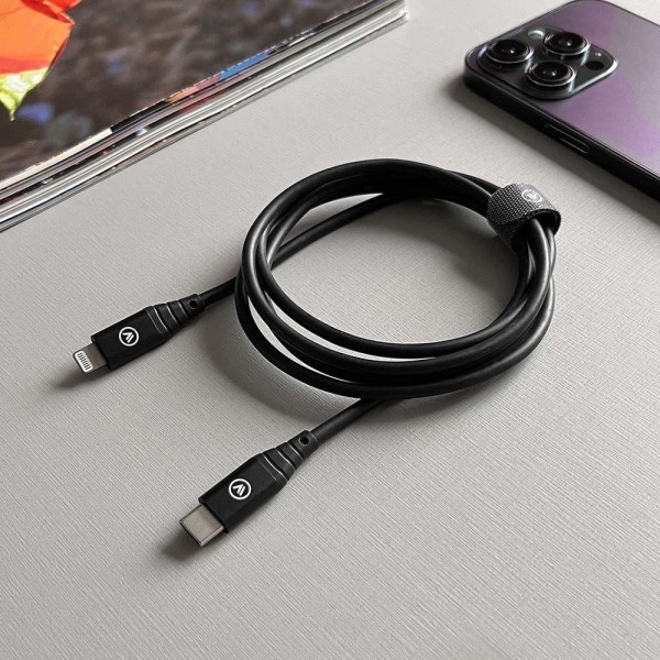 Encontraproduto.com.br - Cabo Mfi Para Usb-c Hard Cable Em Tpe Preto
