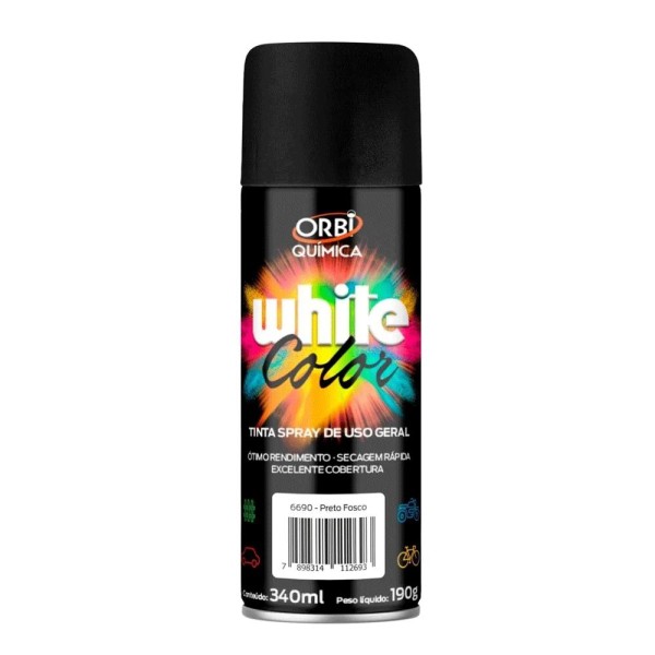 Encontraproduto.com.br - Tinta Spray Preta Fosco