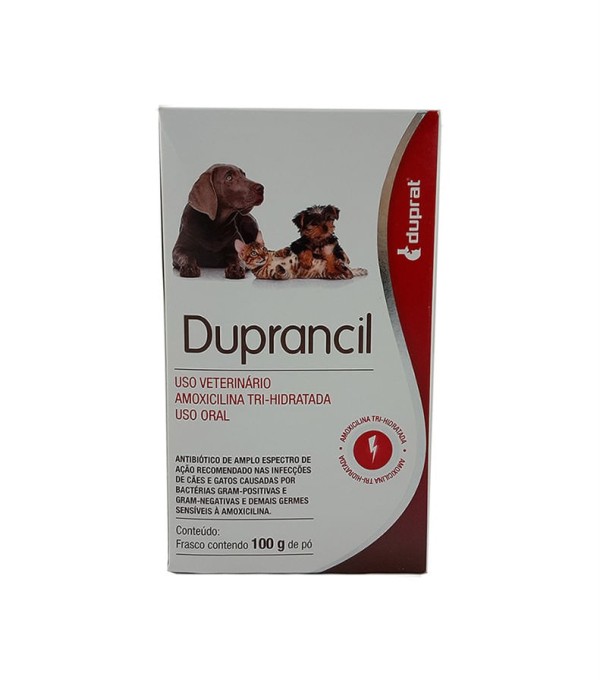 Encontraproduto.com.br - Duprancil Oral 100g Duprat Antibiótico Cães e Gatos