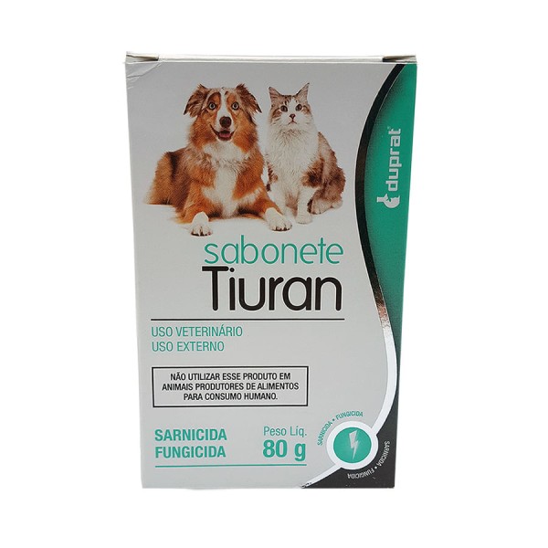 Sabonete Tiuran 80g Duprat Sarna e Fungos de Cães e Gatos