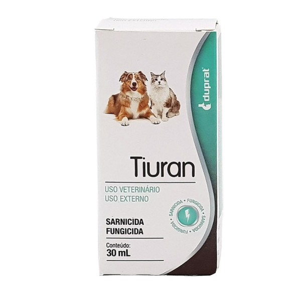 Tiuran Solução 30ml Duprat Sarnas e fungos Cães e Gatos