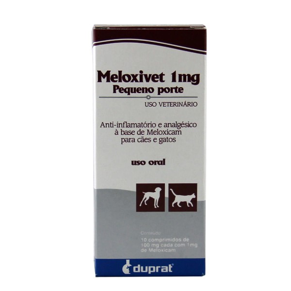Meloxivet 1mg 10 comprimidos Duprat Anti-inflamatório