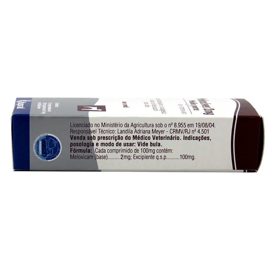 Encontraproduto.com.br - MELOXIVET 2mg - caixa com 10 compr