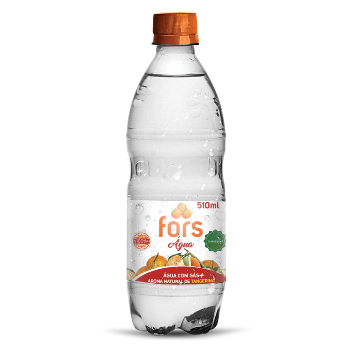 Água Mineral Fors Com Gás Saborizada Tangerina 510ml
