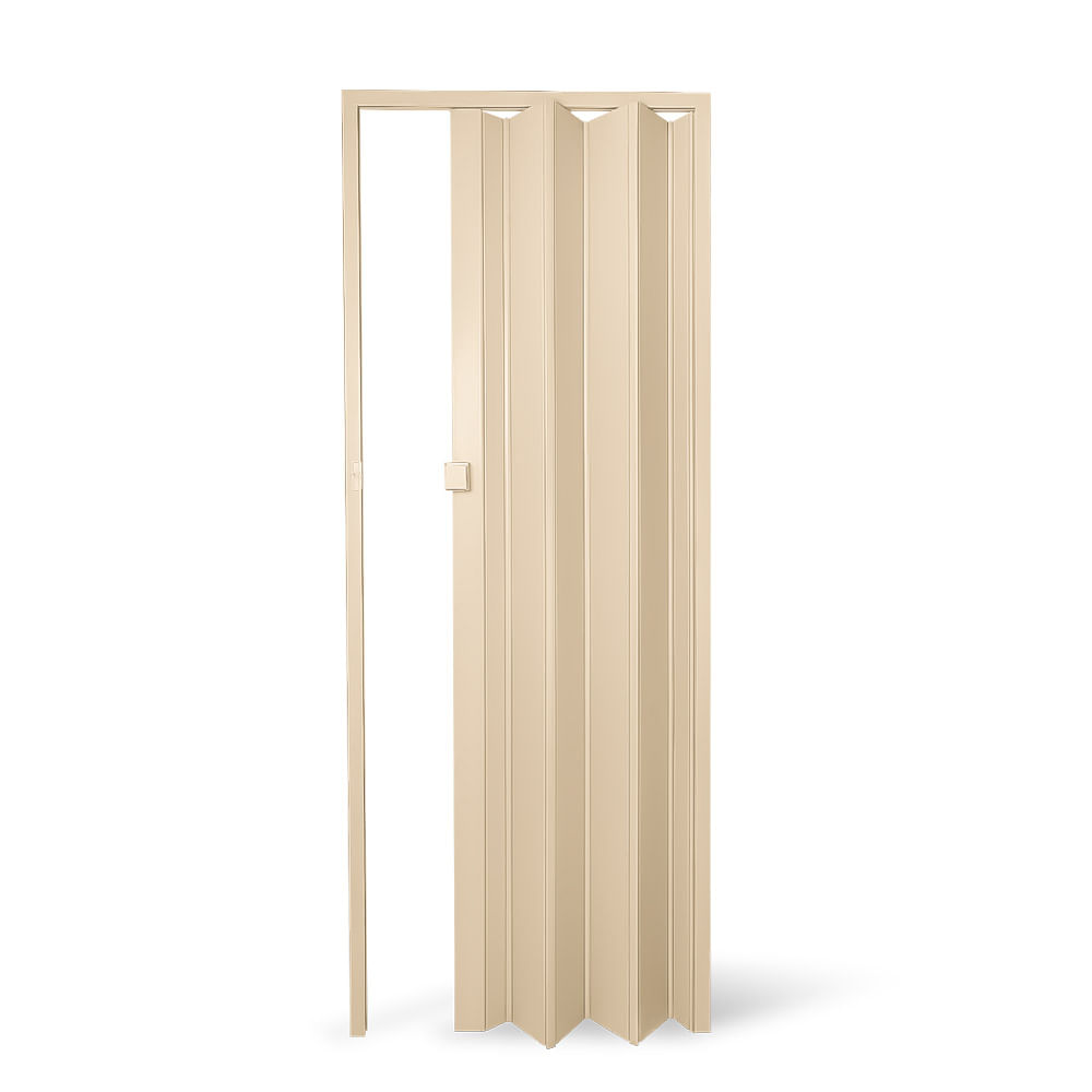 Porta Sanfonada Standard Bege Liso 85x210 Permatti