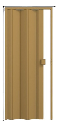 Porta Sanfonada Standard Cerejeira Liso 60x210 Permatti