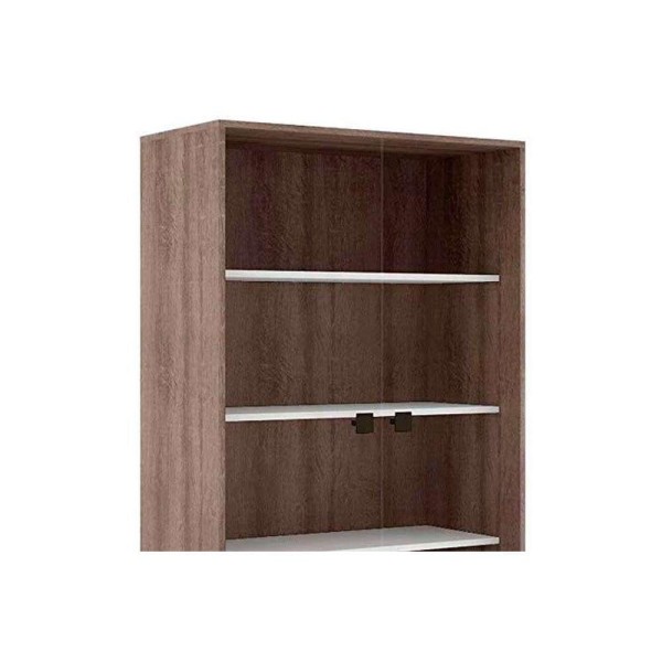 Encontraproduto.com.br - Cristaleira 2 Portas 2 Gavetas Movelbento Rústico / Branco