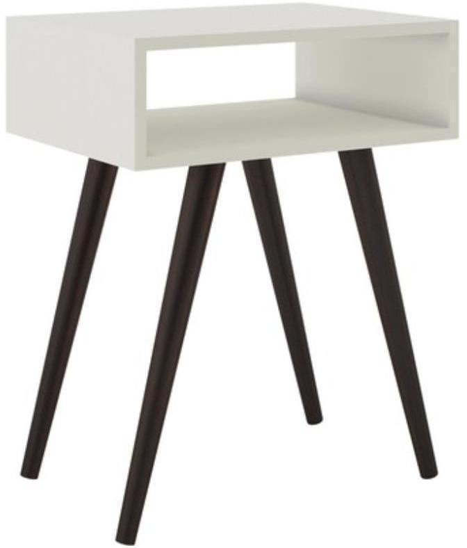Encontraproduto.com.br - Mesa Lateral Retrô Móvelbento Branco