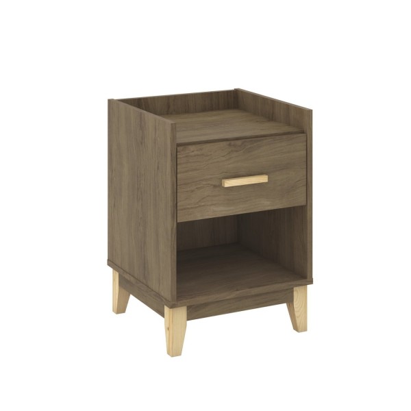 Encontraproduto.com.br - Mesa de Cabeceira Legno com 1 Gaveta - Freijó