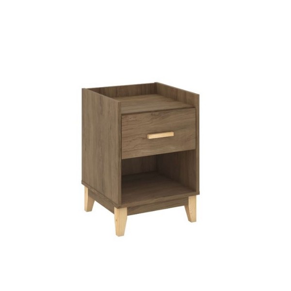 Encontraproduto.com.br - Mesa de Cabeceira Legno com 1 Gaveta - Freijó