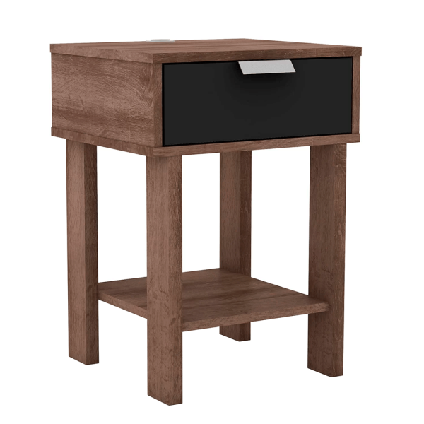Encontraproduto.com.br - Mesa Lateral Movelbento Rústico / Preto - RT3128
