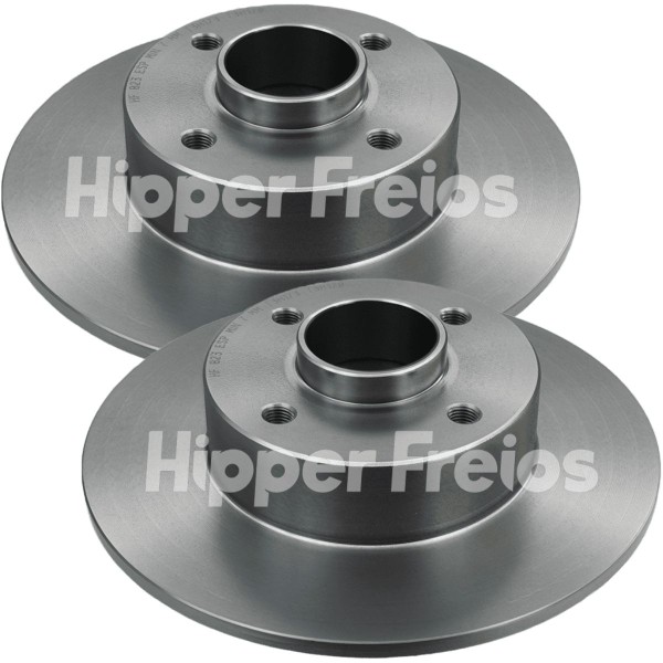 Hf823 - Disco Freio Tras 240Mm 4 Furos - Megane 1.6 16V 02/ C/Abs S/Rolamento - Hipper Freios