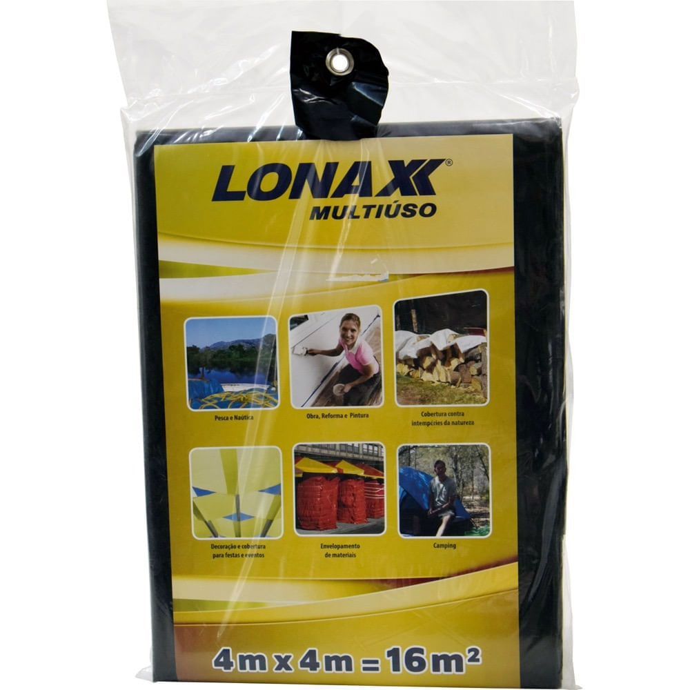 Encontraproduto.com.br - Lona multiuso 4x4 (16m2) lonax preto