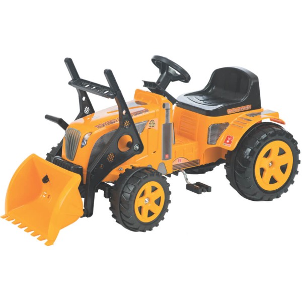 Trator Infantil Biemme Fazendeiro com Pá Carregadeira e Pedal - Amarelo