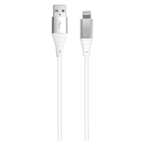 Encontraproduto.com.br - Cabo Mfi Hard Cable Em Tpe 2m Branco