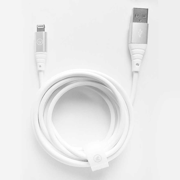 Encontraproduto.com.br - Cabo Mfi Hard Cable Em Tpe 2m Branco