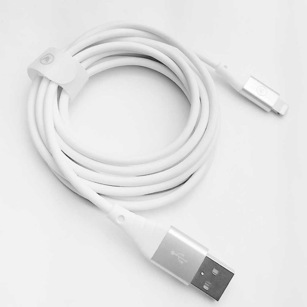 Encontraproduto.com.br - Cabo Mfi Hard Cable Em Tpe 2m Branco