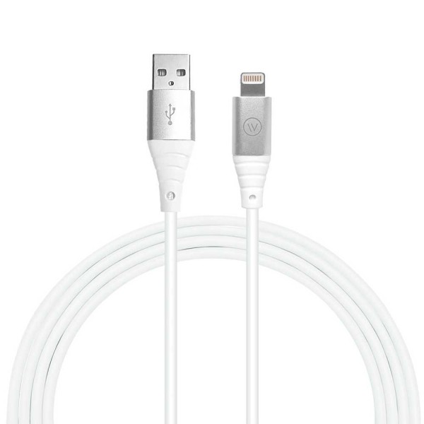 Encontraproduto.com.br - Cabo Mfi Hard Cable Em Tpe 2m Branco