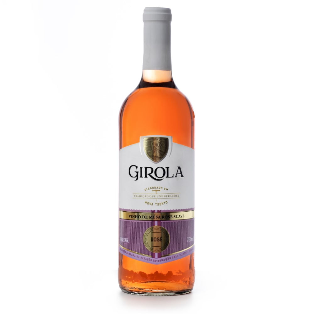 Encontraproduto.com.br - Vinho Nacional Girola Rosé de Mesa Suave 750ml
