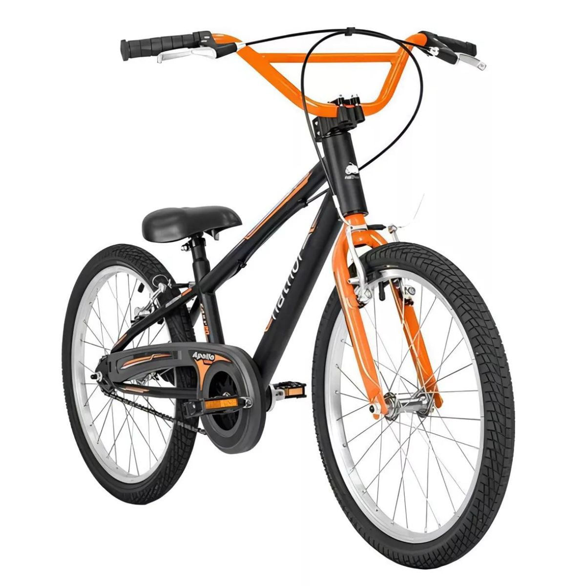 Encontraproduto.com.br - Bicicleta Aro 20 Preta E Laranja Apollo Nathor 101200160003