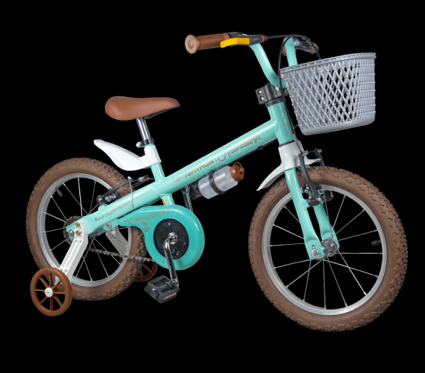 Encontraproduto.com.br - Bicicleta Infantil Aro 16 com Rodinhas Antonella Verde Nathor