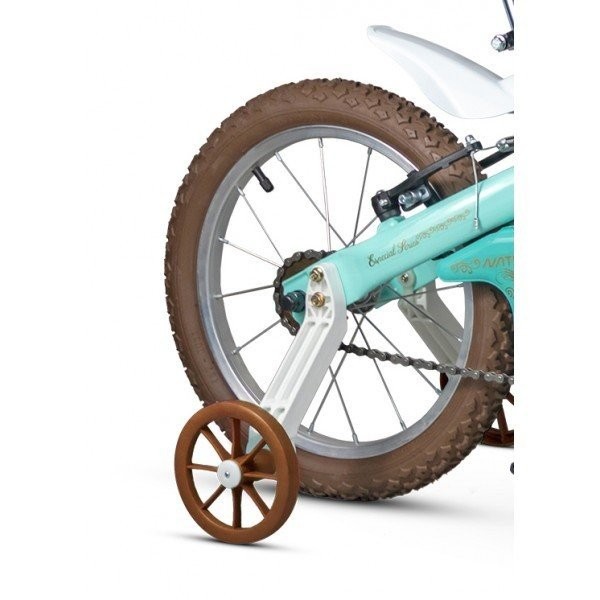 Encontraproduto.com.br - Bicicleta Infantil Aro 16 com Rodinhas Antonella Verde Nathor