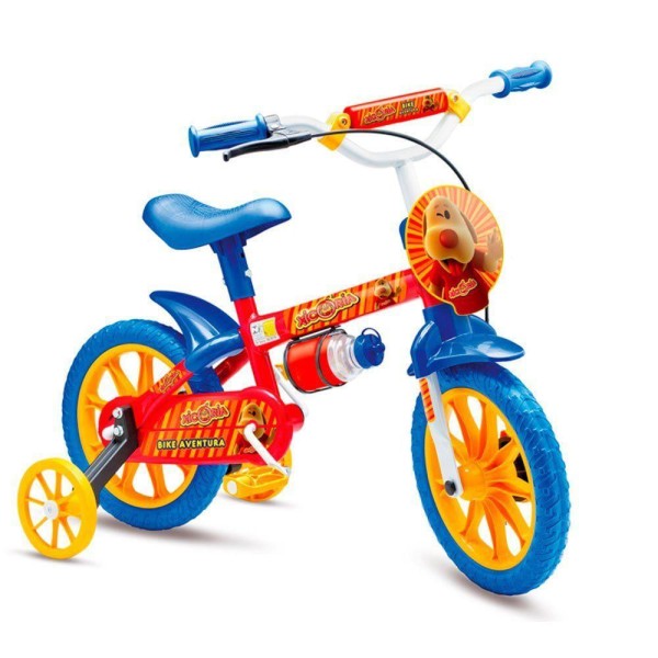 Encontraproduto.com.br - Bicicleta Infantil Aro 12 Colli Xicória Azul com Vermelho