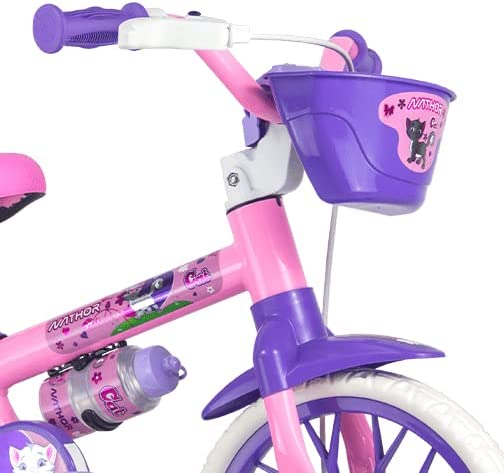 Encontraproduto.com.br - Bicicleta Infantil Com Rodinhas - Aro 12 - Selim Pu - Cat - Nathor