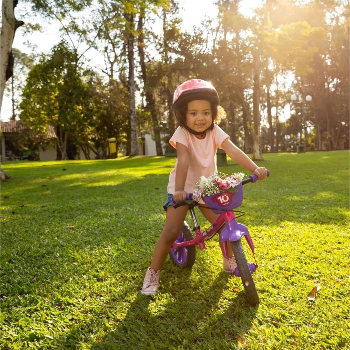 Encontraproduto.com.br - Bicicleta Infantil Aro 12 Balance Bike Feminina Nathor