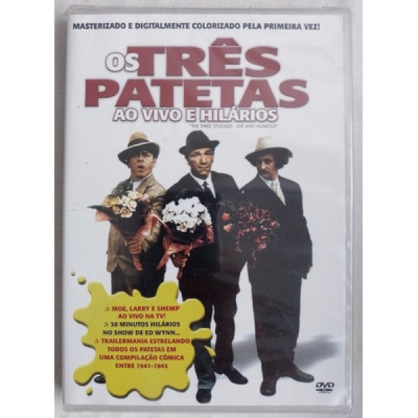Dvd Os Três Patetas Ao Vivo E Hilários