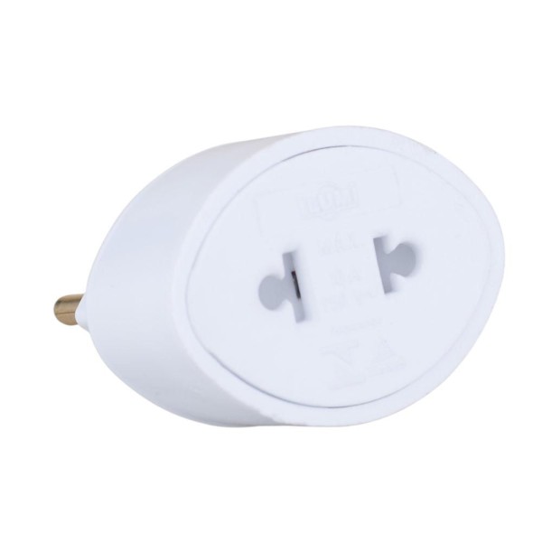 Pino Tomada Adaptador Universal 2p 10a 250v Branco Ilumi