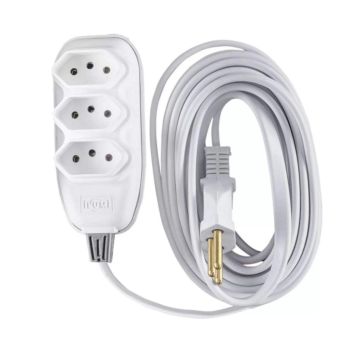 Encontraproduto.com.br - Extensão Compacta C P 10A 5M Bca Ilumi