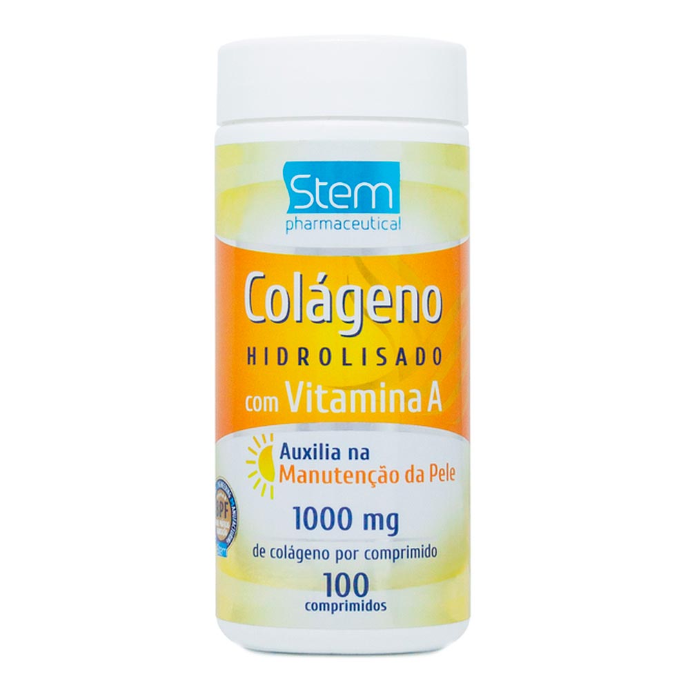 Encontraproduto.com.br - STEM COLAGENO C/VITAMINA A 1000MG 100 CPRS
