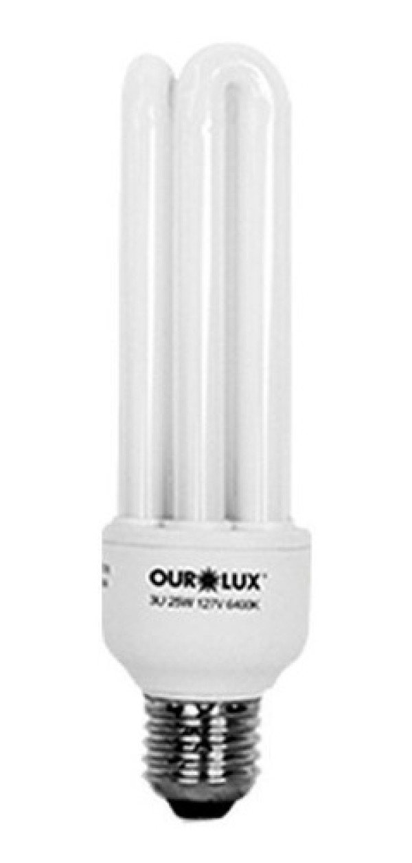 Encontraproduto.com.br - Lâmpada Eletrônica 3u 20w 6400k 220v Ourolux