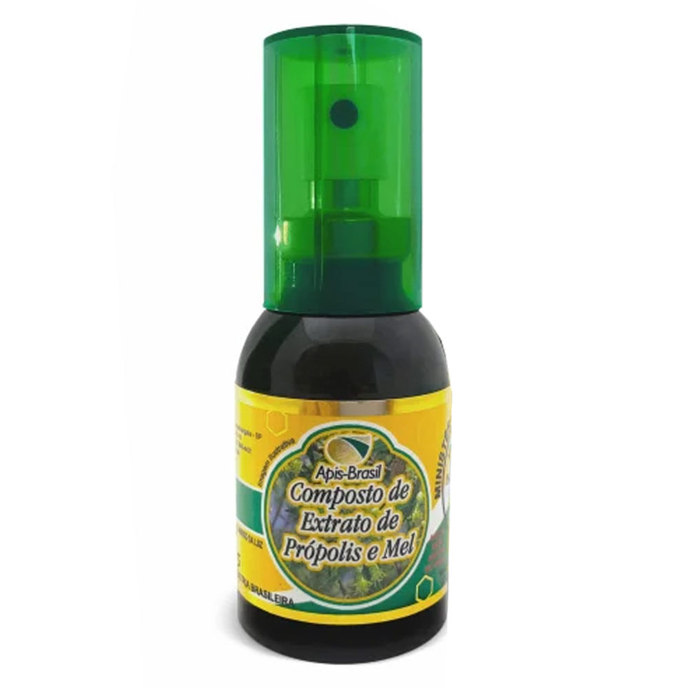 Spray de Própolis Verde com mel (forte) 30ml - Apis Brasil