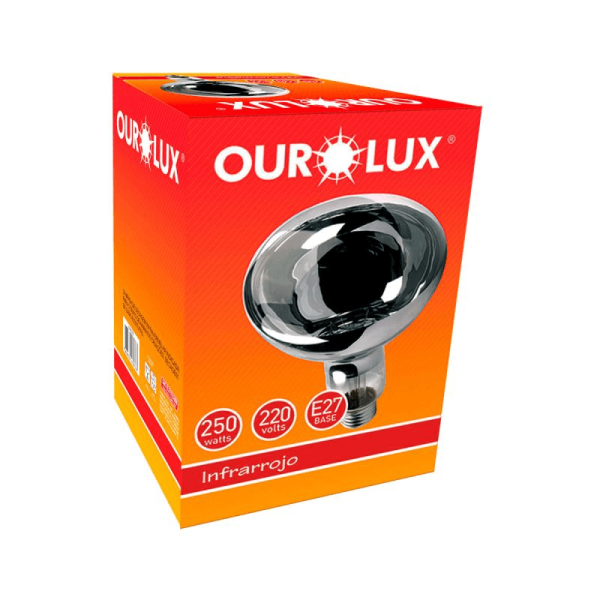 Encontraproduto.com.br - Ourolux - Lâmpada Secagem 250w 220v E27 - 01799 Cor da luz 2350k