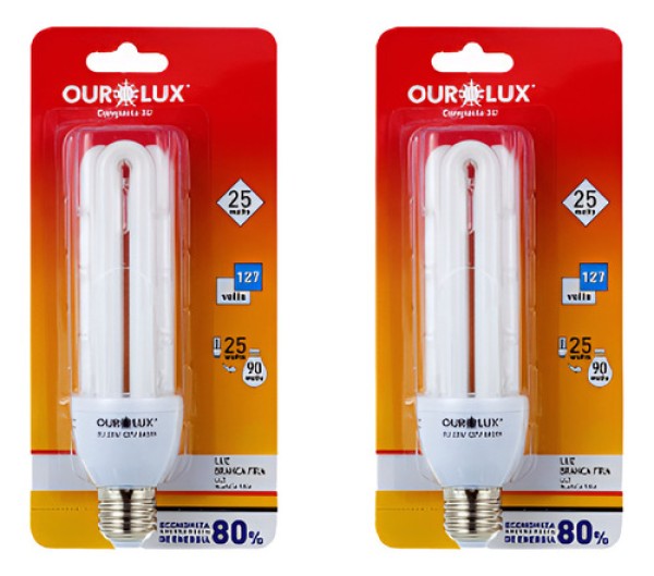 Encontraproduto.com.br - Lâmpada Ourolux Elet 3U 25W 127V 6400K
