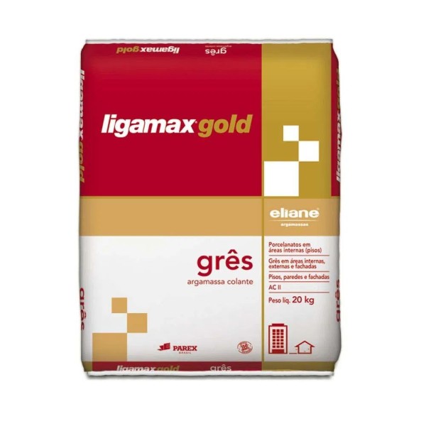 Encontraproduto.com.br - Argamassa Porcelanato Gres Interno ACII 20kg Ligamax